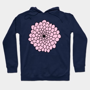 Large Pink Flower Hoodie